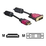DELOCK Kabel HDMI A/DVI - 18+1 - St/St 5,0m