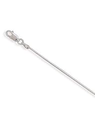 20" Rhodium Plated 025 Snake Chain Necklace