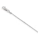 Sterling Silver 18 Rhodium Plated 025 Snake Chain Necklace