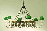 Meyda Tiffany - 51291: - 53W Oak Leaf With Faux Leather & Rawhide Chandelier