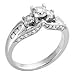 14kt. White Gold, 1 ct. tw. Diamond Unity Ring