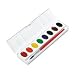 Dixon(R) Prang(R) Watercolor Oval Set With Brush, Assorted, Set Of 8