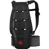 Icon Stryker CE Men's Back Protector Street Motorcycle Body Armor - Color: Black Rubatone, Size: One Size
