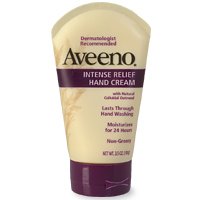Aveeno Active Naturals Intense Relief Hand Cream with Natural Colloidal Oatmeal, 3.5-Ounce Tubes (Pack of 3)