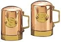 Old Dutch International 4&frac14; Inch  Solid Copper Stovetop Salt & Pepper Set