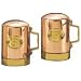 Old Dutch International 4� Inch  Solid Copper Stovetop Salt & Pepper Set
