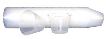 Disposable Plastic Gradutated Medicine Cups, 1oz, 100/BAG