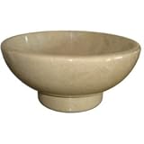 Verona Beige marble bathroom sink Vessel Semi Recessed Base