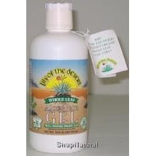 Aloe Vera Gel, Whole Leaf, Plastic Bottle, Organic, 32 oz. by Lily of the Desert Aloe Vera
