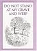 著者不詳: Do Not Stand at My Grave and Weep (Inspirational)