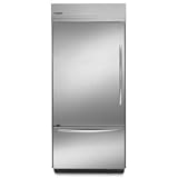 KitchenAid Architect Series II KBLC36FTS 36 Built-In Bottom-Freezer Refrigerator with Glass-Touch Electronic Controls, Automatic Ice Maker & Adjustable SpillClean Glass Shelves: Stainless Steel/Left Hand Door Swing