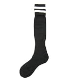 サッカーソックス 208 ブラック/ホワイト(25〜27cm)