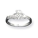 Sterling Silver Claddagh Ring - Size 6
