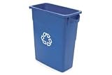 16 Gallon Rubbermaid Recycling Slim Container - Blue