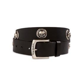 Harley-Davidson® Men's Skull Concho Belt. Genuine leather. 99496-08VM