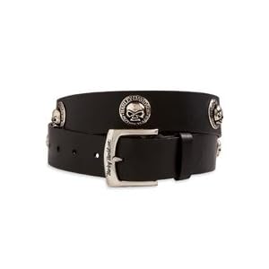 Harley-Davidson® Men's Skull Concho Belt. Genuine leather. 99496-08VM