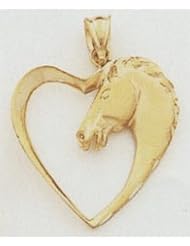 Horse & Heart Charm -C107