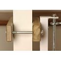 Clamp for Mounting Pet Gate to Spindles (Wood) (5"H x 10"W x 5"D)