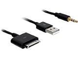 Produkt-Bild: Delock Kabel f&uuml;r IPhone / IPod > USB 2.0 + Audio 3.5mm Klinke 1 m