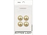 JHB Button Lady Buttons Pearl White 1 2