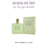 New ACQUA DI GIO EDT SPRAY 3.4 OZ For Women 100% Genuine Brand Professional Makeup Result Freshly