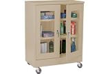 Easy View Cabinet Assembled 36x18x48 Black