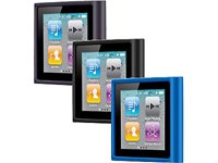 Belkin Grip Vue TPU-Etui f&uuml;r Apple iPod Nano 6G, 3-er pack, schwarz/blau/carbon Preisvergleich
