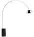 Retro Arc Black Marble Floor Lamp