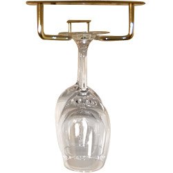 Glass Hanger Rack - Brass - 24