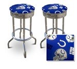 2 Indianapolis Colts NFL Football Themed Specialty / Custom Barstools Set
