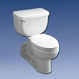 Eljer Hylando 17 in. Two-Piece Pressure-Assist Toilet ,Elongated-Rim,- 091-7875/091-7875