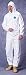 DuPont TY127S Disposable Elastic Wrist, Ankle & Hood White Tyvek Coverall Suit 1428, Size Large, Sold by the Each