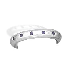 Toe Ring with Dot Design