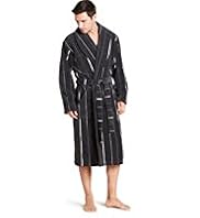 Luxury Pure Cotton Shawl Collar Dressing Gown