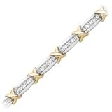 2 ct. tw. Diamond Fashion Bracelet in 10K Two Tone Gold