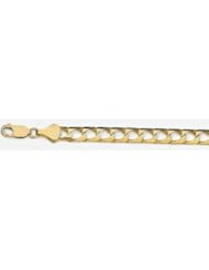 6.5mm 14k Square Cuban Link Bracelet 9"