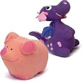 Coastal Pet Li`l Pals Dragon  Pig Latex Toys Combo Pack for Dogs  Puppies