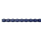 Fellowes Round Back 1/4 Inch Navy Plastic Combs 100 Pack (52502)