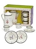 Poodle Party Tea for Three Enamelware Tea Set