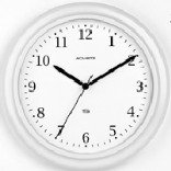 Acurite 13101 Braden Wall Clock in White by Chaney