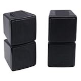 Stereo Satellite Speakers 2Way 100W Max Pair Black
