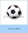 Soccer Ball Shoe Charm