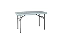 Trexus Rectangular Easy Clean Folding Table with 500kg Capacity in Grey 1219mm Wide
