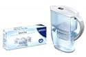 BRITA Wasserfilter FJORD Cool weiß 2,6 Liter + 3er Pack MAXTRA Kartuschen / Tischwasserfilter