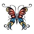 Butterfly 14 Temporary Tattoo 2x2