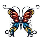 Butterfly 14 Temporary Tattoo 2x2