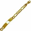 14Kt Yellow Gold Sequence Chain Men's Bracelet