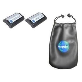 ValuePack (2 Count): Digital Replacement Battery for Specific Digital Camera and Camcorder Models / Compatible with NIKON EN-EL4, EN-EL4a, D2H, D2Hs, D2X, D2Xs, D3, D3S, F6 - Includes Leatherette Camera / Lens Accessories Pouch