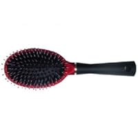 Swissco Large Oval Brush Mixed Boar & Nylon Bristle Red & Black