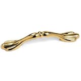 3' CTC Polished Brass Pull